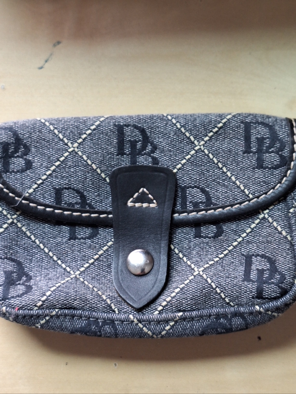 Douney Bourke signature wristlet blue